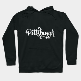 Pittsburgh Distressed Script Hoodie